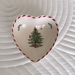Spode Christmas Tree Peppermint Heart Dish